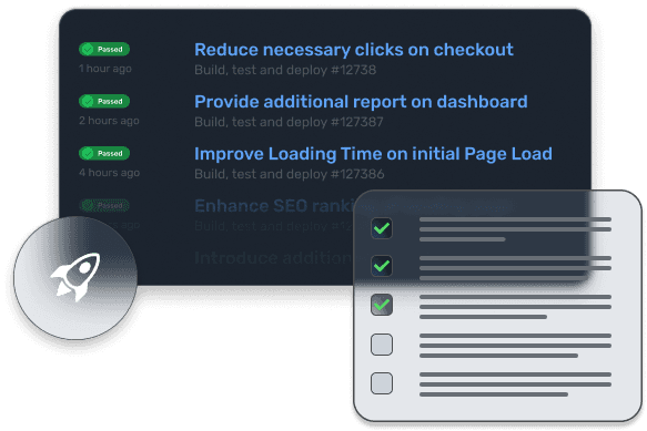 Illustration mehrerer erledigter Testfälle